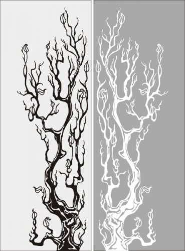 Пескоструйный рисунок Дерево 24